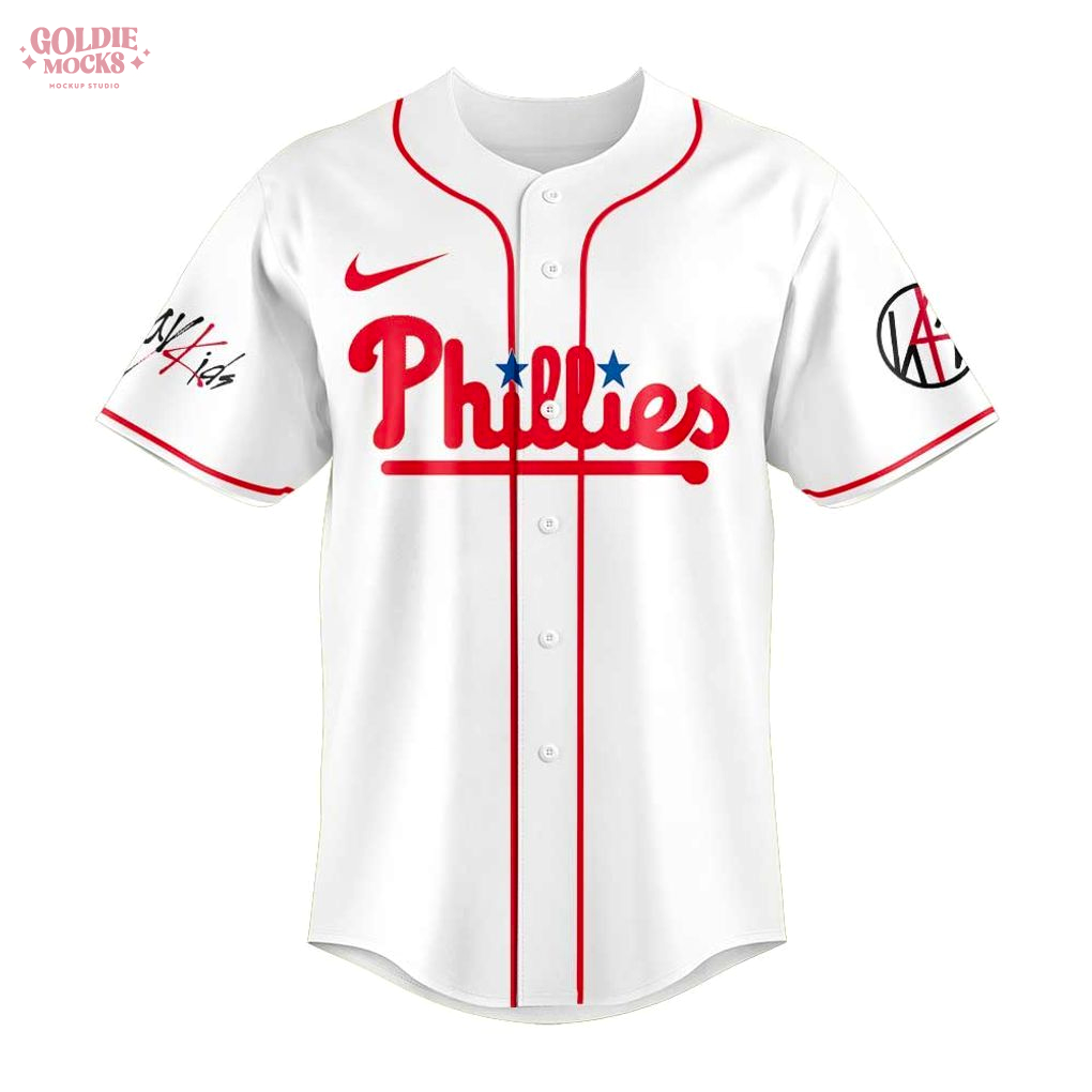 Philadelphia Phillies x Stray Kids ATE Tour Signature All Team For Fans 2025 Jersey Philadelphia Phillies x Stray Kids ATE Tour Signature All Team For Fans 2025 Jersey