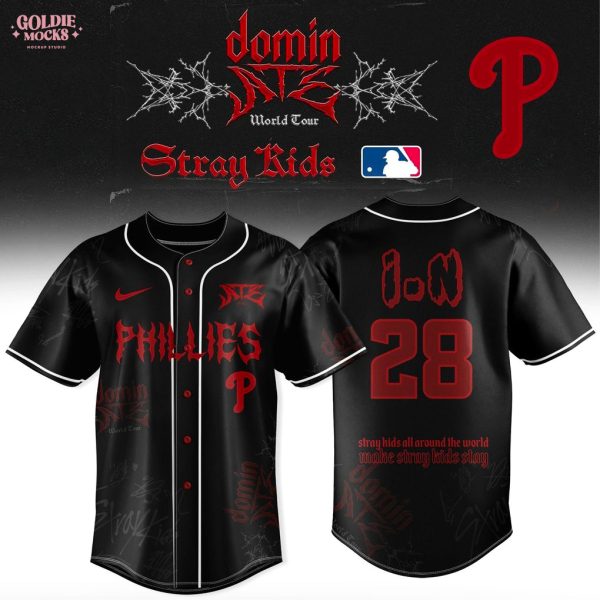 Philadelphia Phillies x Stray Kids Dominate World Tour 2025 All Team Jersey