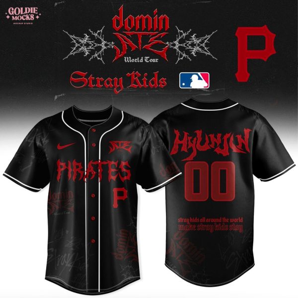 Pittsburgh Pirates x Stray Kids Dominate World Tour 2025 All Team Jersey