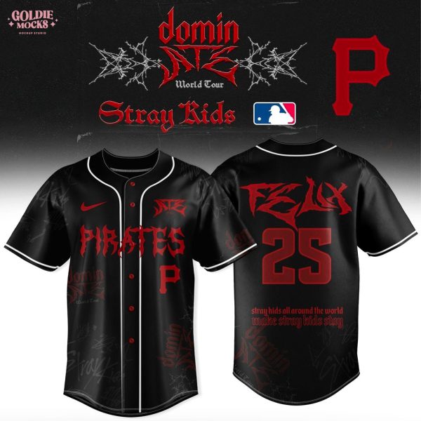 Pittsburgh Pirates x Stray Kids Dominate World Tour 2025 All Team Jersey