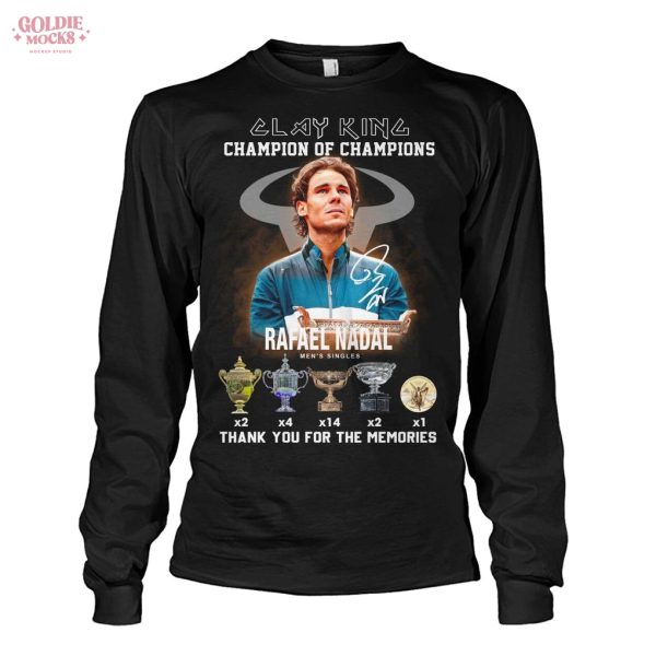 Rafael Nadal Clay King Champion Of Champions T-Shirt