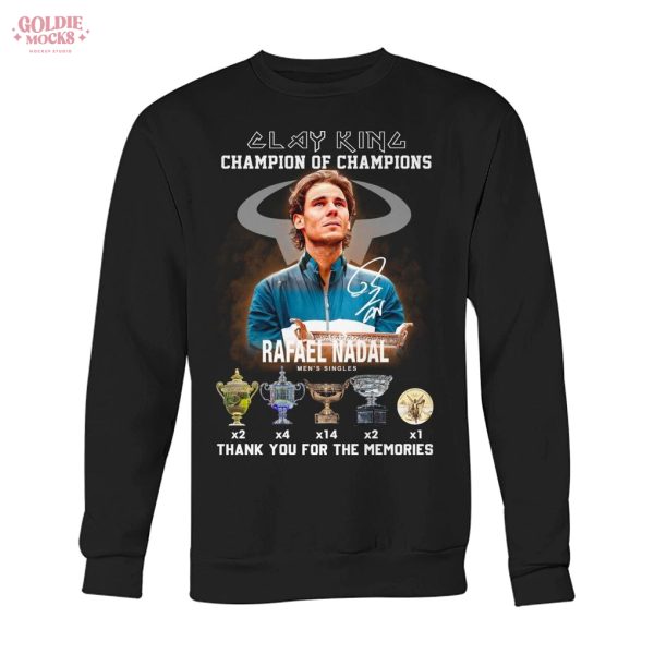 Rafael Nadal Clay King Champion Of Champions T-Shirt