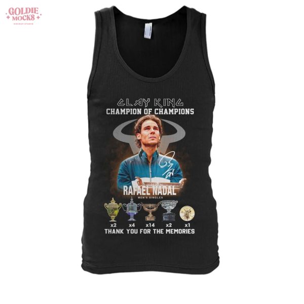Rafael Nadal Clay King Champion Of Champions T-Shirt