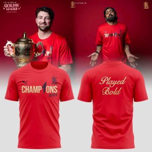 RCB 2025 Champions Tata Indian Premier League Gift For Fans T-Shirt