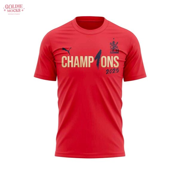 RCB 2025 Champions Tata Indian Premier League Gift For Fans T-Shirt