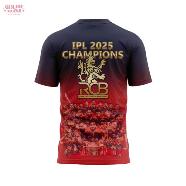 RCB Champion 2025 Tata Indian Premier League Shirt