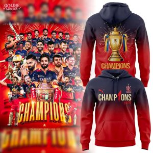 RCB Champion Tata Indian Premier 2025 Hoodie