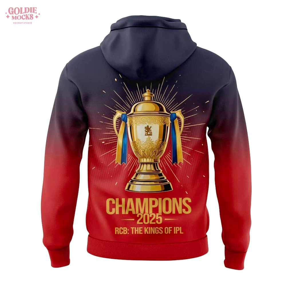 RCB Champion Tata Indian Premier 2025 Hoodie RCB Champion Tata Indian Premier 2025 Hoodie