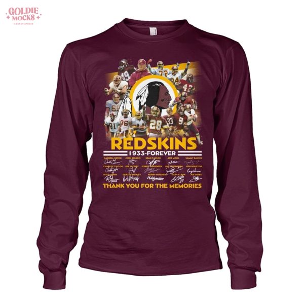 Redskins 1933 Forever Thank You For The Memories T-Shirt