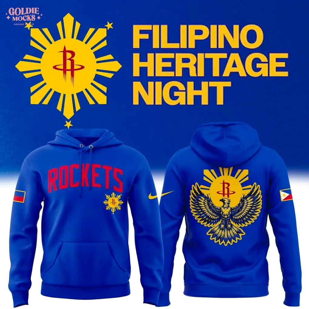 Rockets Philipino Heritage Night 2025 Special Hoodie Rockets Philipino Heritage Night 2025 Special Hoodie