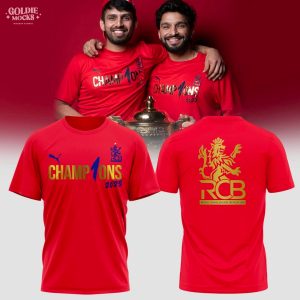 Royal Challengers Bengaluru 2025 Champions Gift Fans T-Shirt
