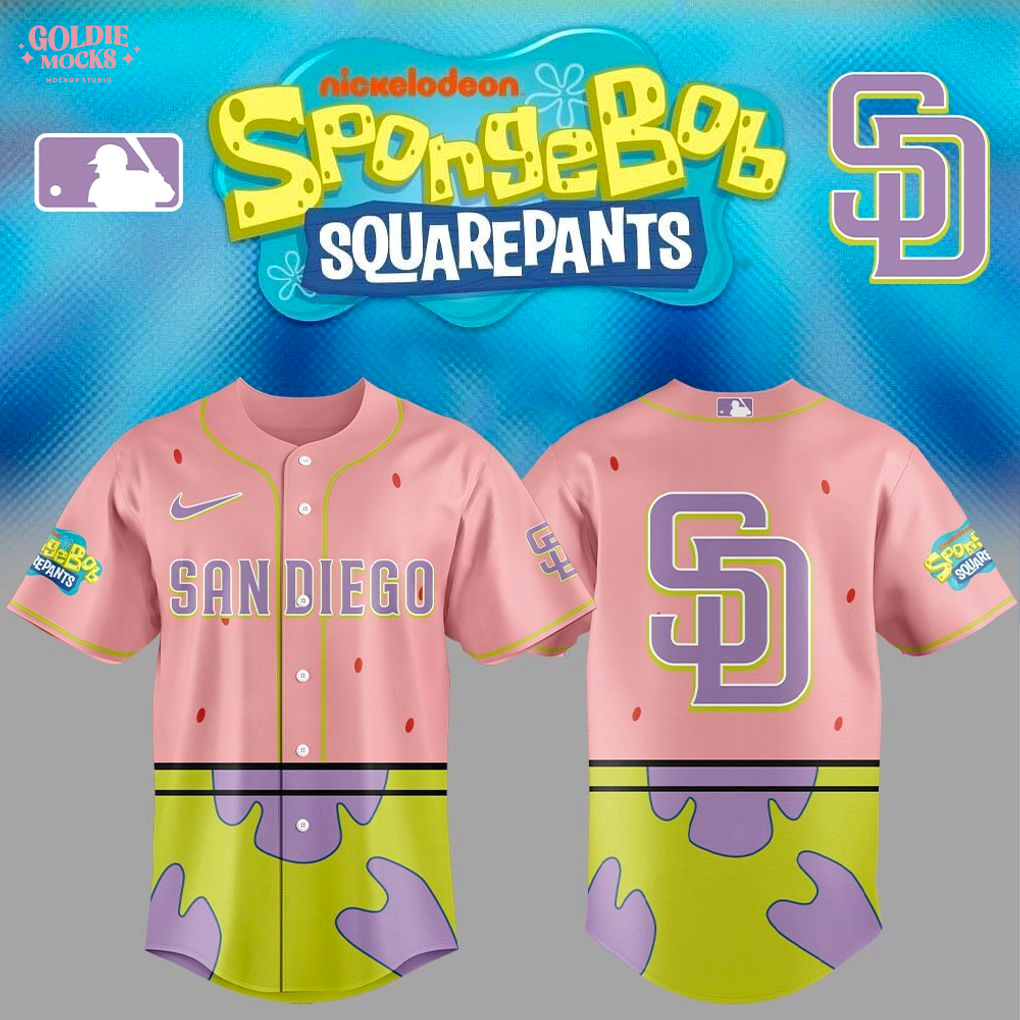 San Diego Padres SpongeBob SquarePants 2025 Jersey San Diego Padres SpongeBob SquarePants 2025 Jersey