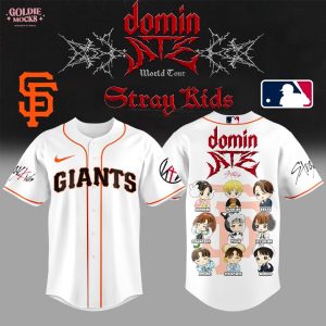 San Francisco Giants x Stray Kids Domin ATE Tour 2025 Chibi All Team Jersey