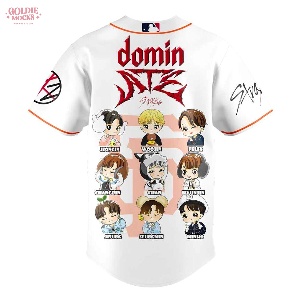 San Francisco Giants x Stray Kids Domin ATE Tour 2025 Chibi All Team Jersey San Francisco Giants x Stray Kids Domin ATE Tour 2025 Chibi All Team Jersey