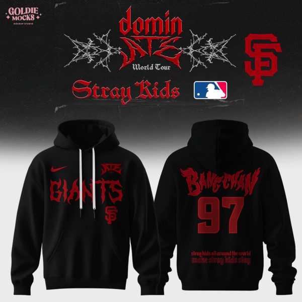 San Francisco Giants x Stray Kids Dominate World Tour 2025 All Team Hoodie