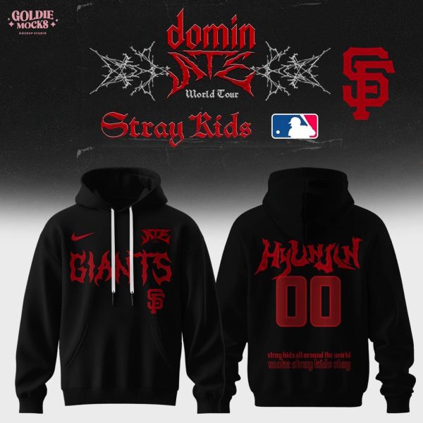 San Francisco Giants x Stray Kids Dominate World Tour 2025 All Team Hoodie