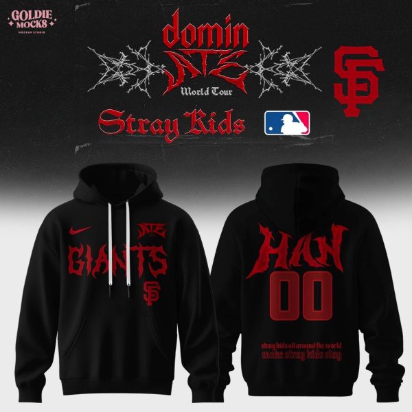San Francisco Giants x Stray Kids Dominate World Tour 2025 All Team Hoodie