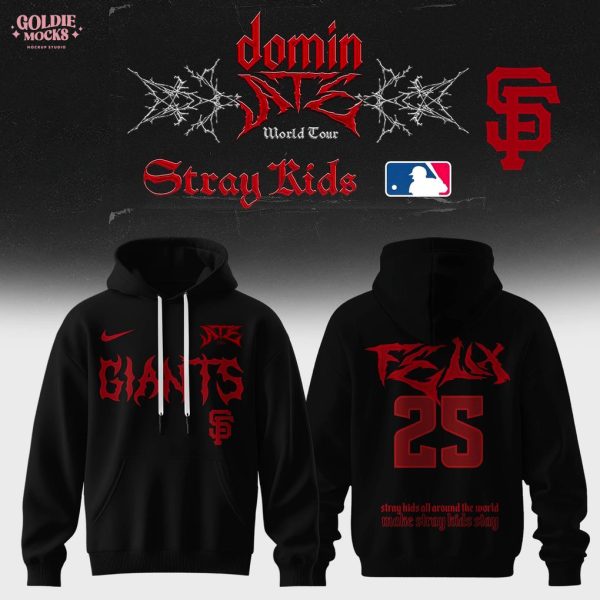 San Francisco Giants x Stray Kids Dominate World Tour 2025 All Team Hoodie