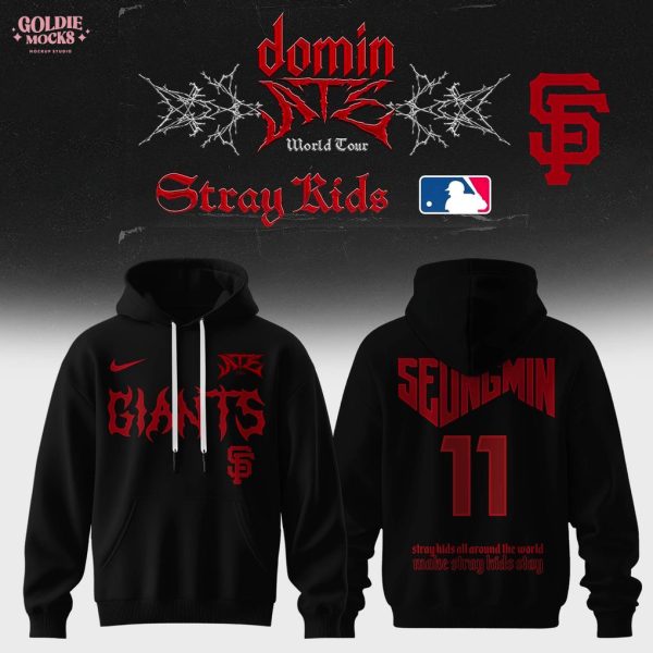 San Francisco Giants x Stray Kids Dominate World Tour 2025 All Team Hoodie