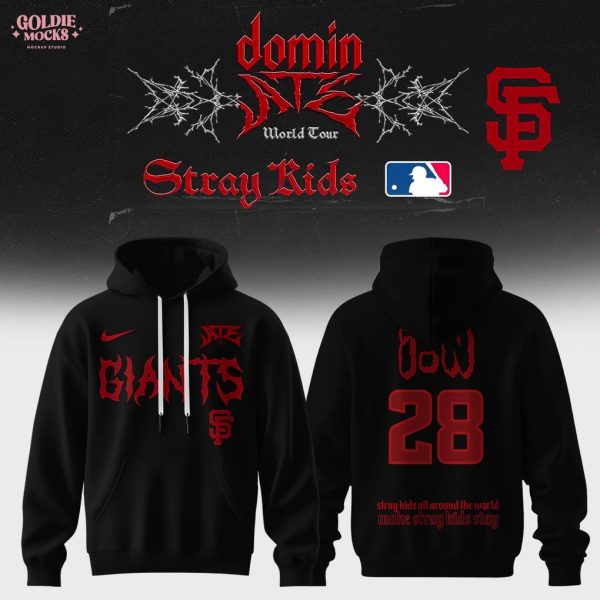San Francisco Giants x Stray Kids Dominate World Tour 2025 All Team Hoodie