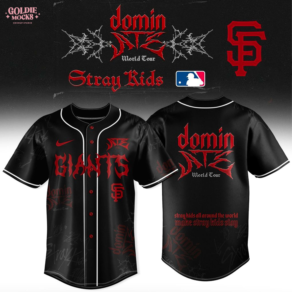 San Francisco Giants x Stray Kids Dominate World Tour 2025 All Team Jersey San Francisco Giants x Stray Kids Dominate World Tour 2025 All Team Jersey