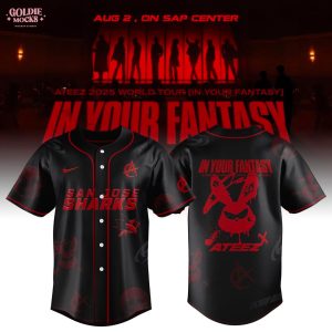 San Jose Sharks x Ateez 2025 World Tour In Your Fantasy Edition Jersey