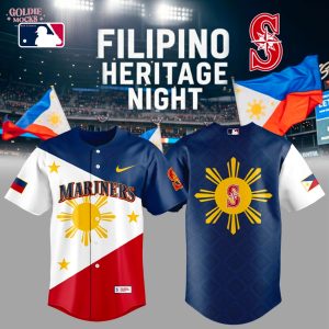 Seattle Mariners Celebrating Filipino Heritage Night 2025 Jersey