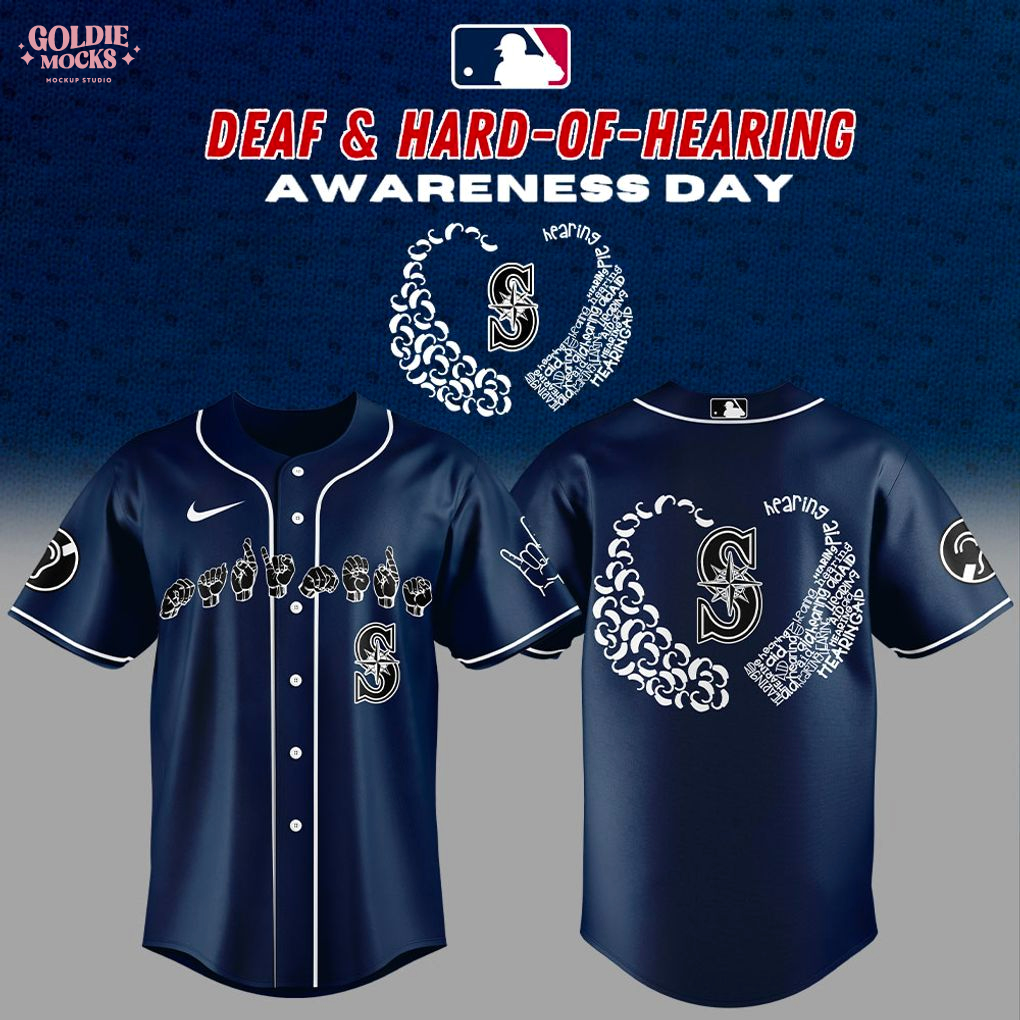 Seattle Mariners Deaf and Hard of Hearing Night New 2025 Jersey Seattle Mariners Deaf and Hard of Hearing Night New 2025 Jersey