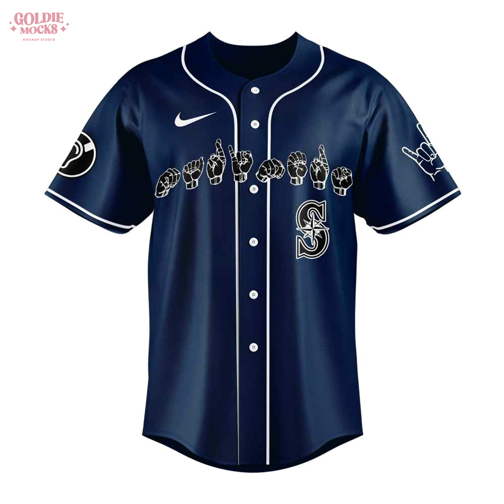 Seattle Mariners Deaf and Hard of Hearing Night New 2025 Jersey Seattle Mariners Deaf and Hard of Hearing Night New 2025 Jersey