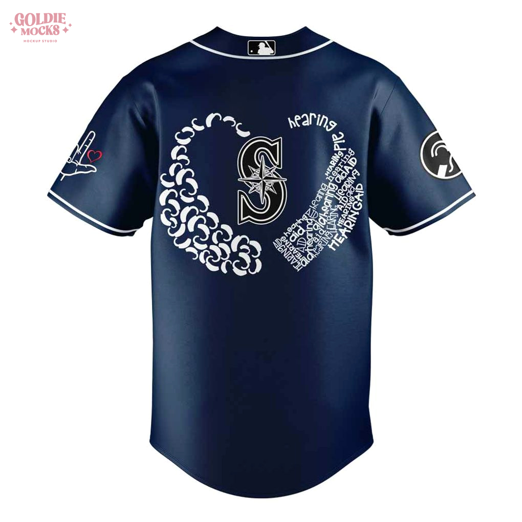 Seattle Mariners Deaf and Hard of Hearing Night New 2025 Jersey Seattle Mariners Deaf and Hard of Hearing Night New 2025 Jersey