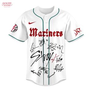 Seattle Mariners x Stray Kids ATE Tour Signature 2025 White Jersey