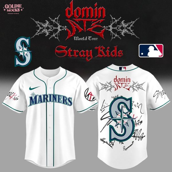 Seattle Mariners x Stray Kids ATE Tour Signature All Team For Fans 2025 Jersey