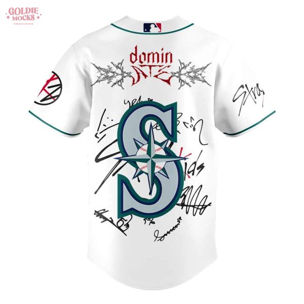Seattle Mariners x Stray Kids ATE Tour Signature All Team For Fans 2025 Jersey