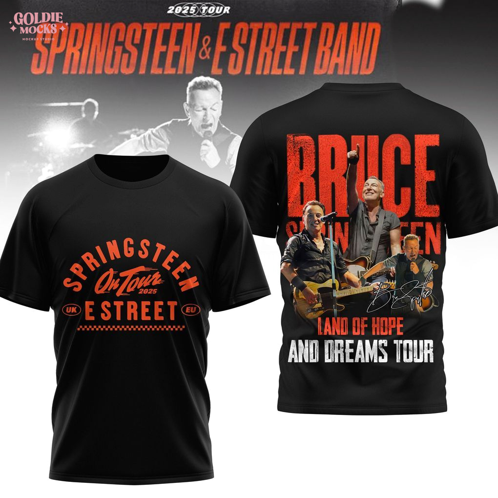 Springsteen On Tour 2025 E Street Band T-Shirt Springsteen On Tour 2025 E Street Band T-Shirt