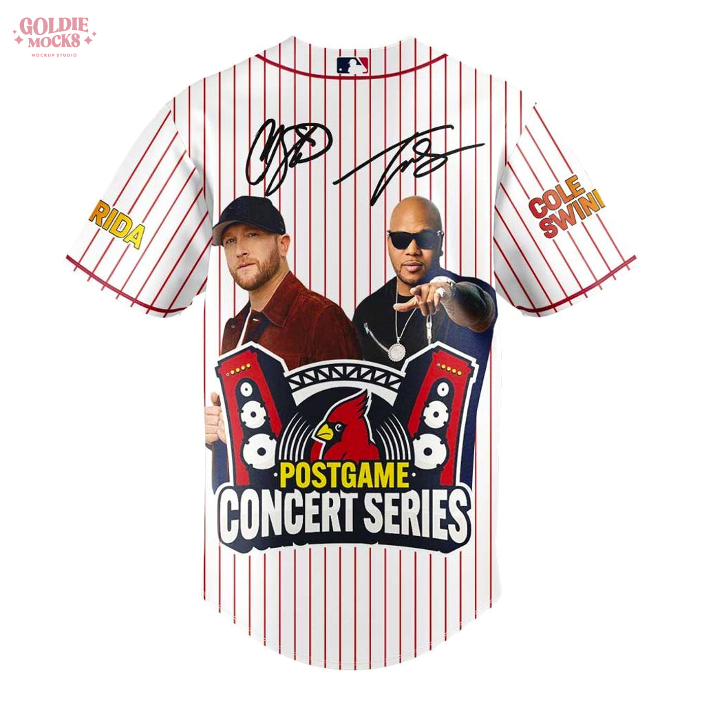 St Louis Cardinals x Cole Swindell and Flo Rida Show Postgame Concerts 2025 Jersey St Louis Cardinals x Cole Swindell and Flo Rida Show Postgame Concerts 2025 Jersey