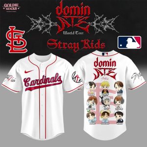 St Louis Cardinals x Stray Kids Domin ATE Tour 2025 Chibi All Team Jersey