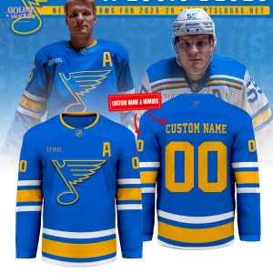 St. Louis Blues 2025 White Hockey Jersey