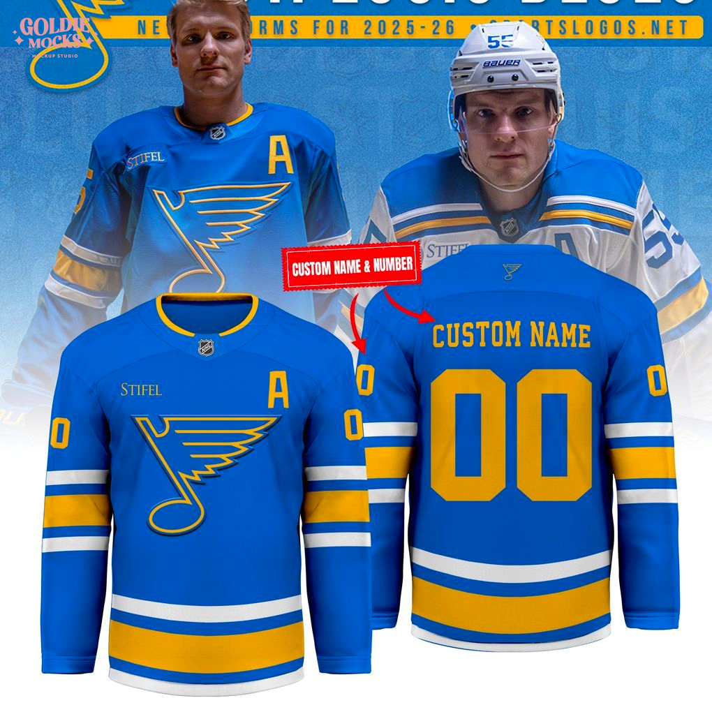 St. Louis Blues 2025 White Hockey Jersey St. Louis Blues 2025 White Hockey Jersey