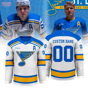 St. Louis Blues 2025 White Hockey Jersey