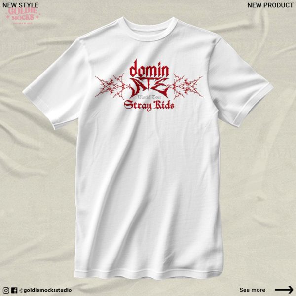 Stray Kids Dominate World Tour 2025 Kpop Concert Shirt