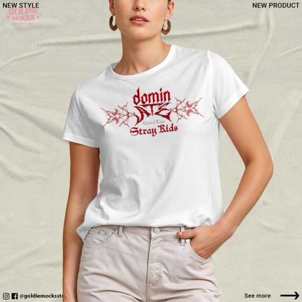 Stray Kids Dominate World Tour 2025 Kpop Concert Shirt