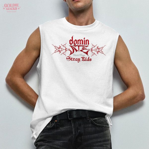 Stray Kids Dominate World Tour 2025 Kpop Concert Shirt