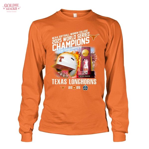 Texas Longhorns NCAA Softball Women 2025 Champions T-Shirt