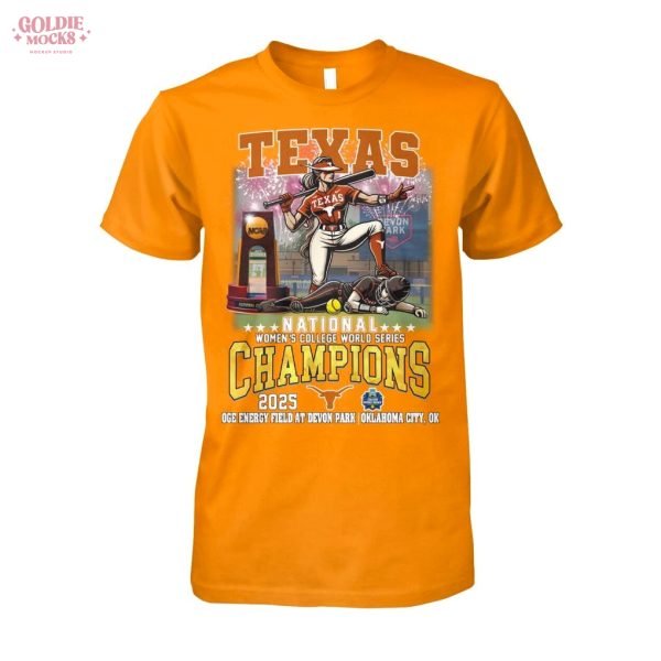 Texas Longhorns Women College World Series 2025 Champions T-Shirt