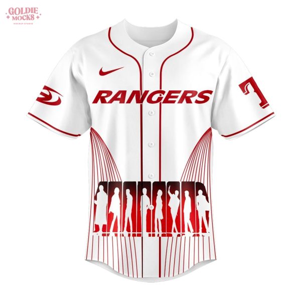Texas Rangers ATEEZ World Tour Signature White Fans Jersey