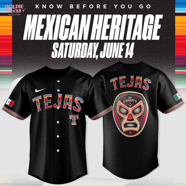 Texas Rangers Viva Tejas Mexican Heritage 2025 Jersey