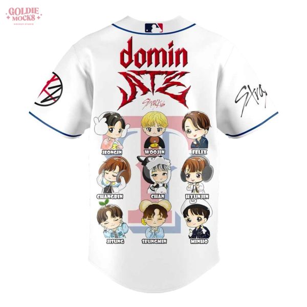 Texas Rangers x Stray Kids Domin ATE Tour 2025 Chibi All Team Jersey