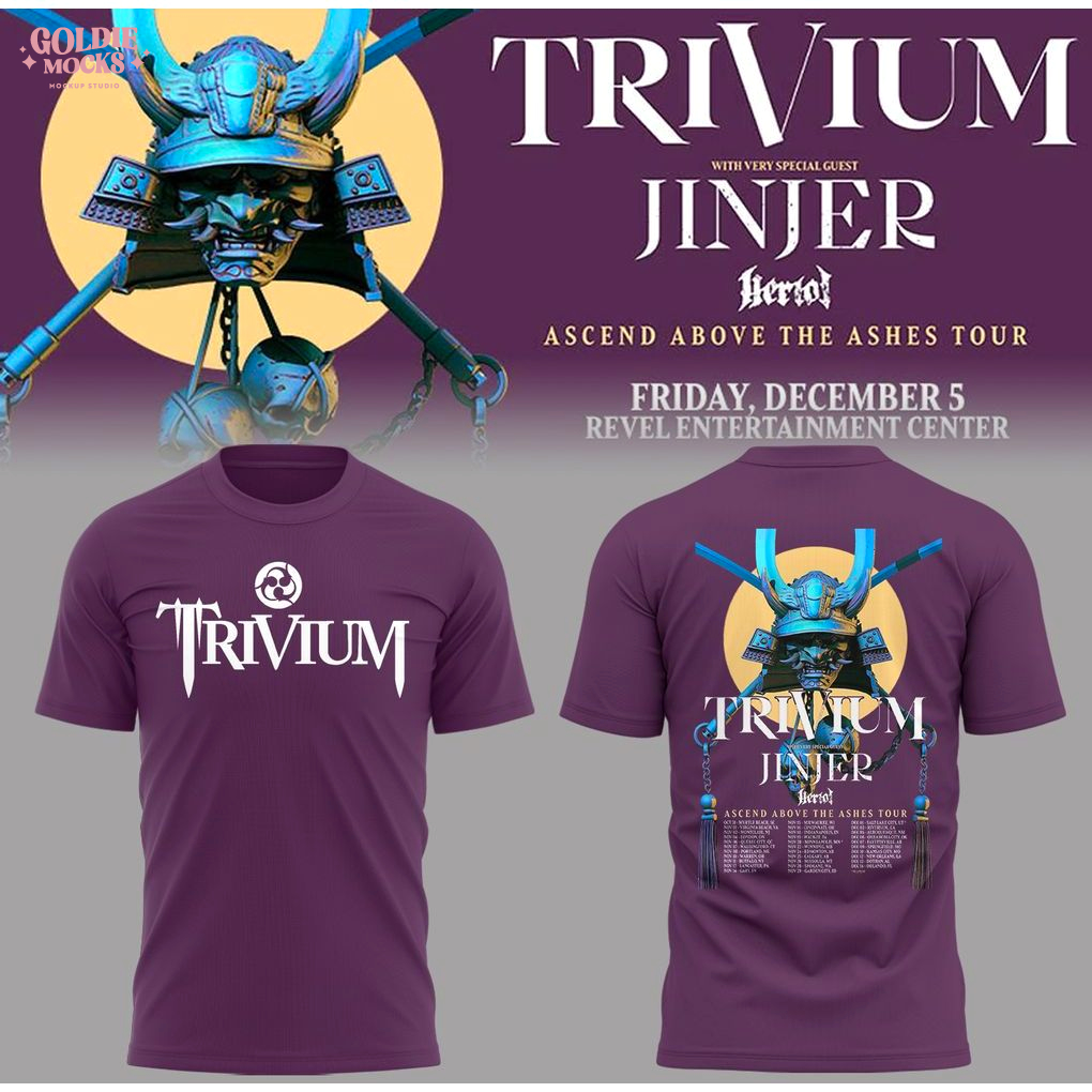 Trivium Ascendancy Above The Ashes Tour 2025 For Fans T-Shirt Trivium Ascendancy Above The Ashes Tour 2025 For Fans T-Shirt