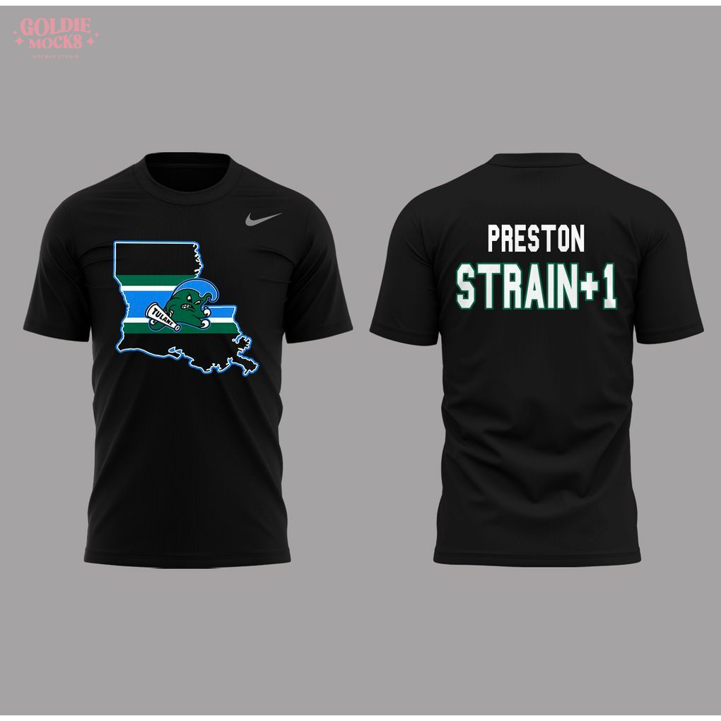 Tulane Green Wave x Coach Jon Sumrall Preston Strain 1 2025 T-Shirt Tulane Green Wave x Coach Jon Sumrall Preston Strain 1 2025 T-Shirt