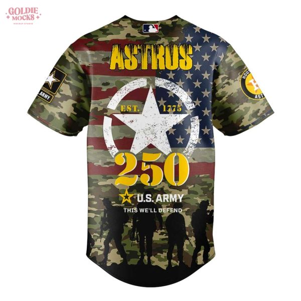 US Army 250th Anniversary Houston Astros Jersey